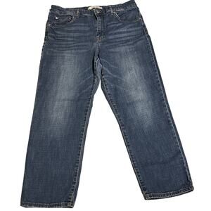 Ella Moss Womens High Waist Straight Blue Jeans Size 12/31 Straight Ankle Casual